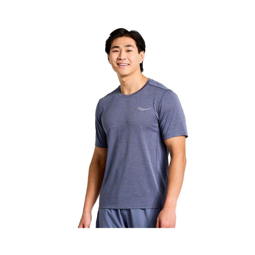 Polera Saucony Stopwatch Hombre Graphic Horizon Heather-0