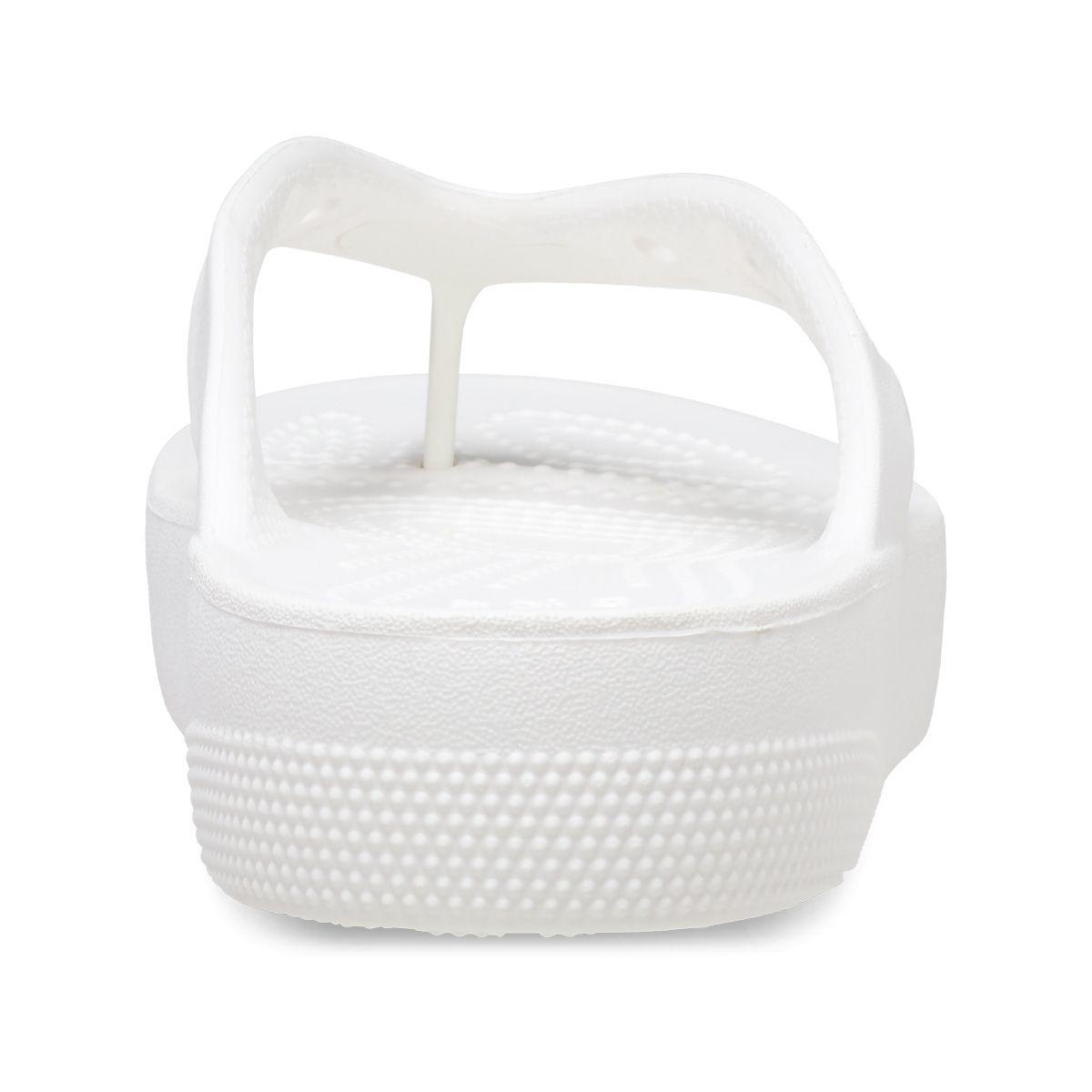 Sandalia Crocs Classic Platform Flip Flop Mujer White-4