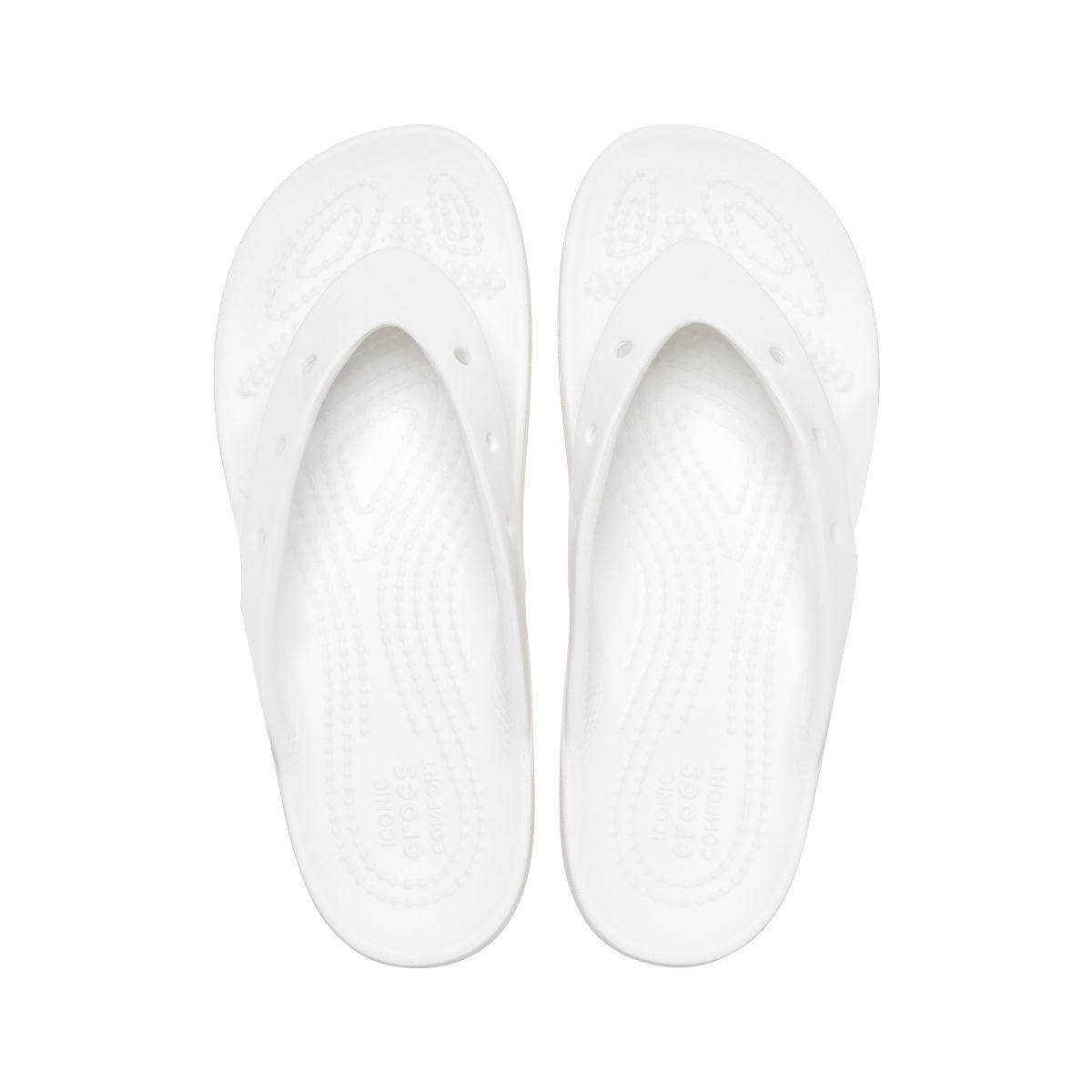 Sandalia Crocs Classic Platform Flip Flop Mujer White-5