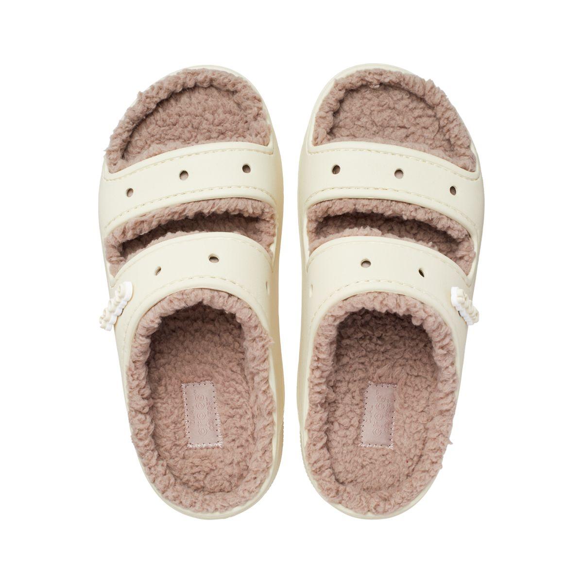 Sandalia Crocs Classic Cozzzy Unisex Bone/Mushroom-5