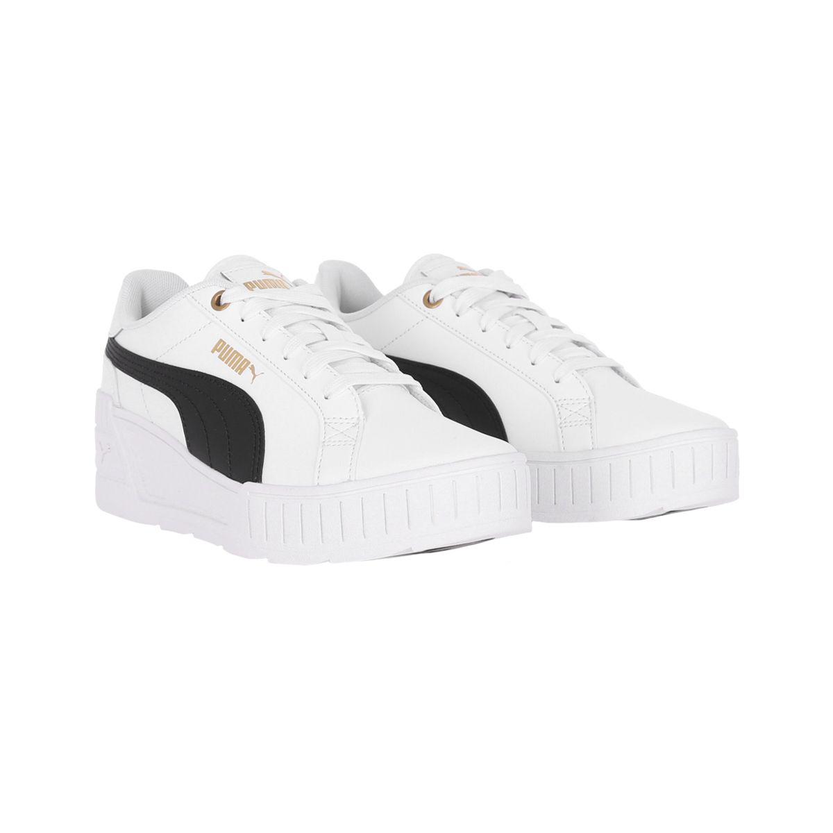 Zapatilla Puma Karmen Wedge Mujer White/Black-2