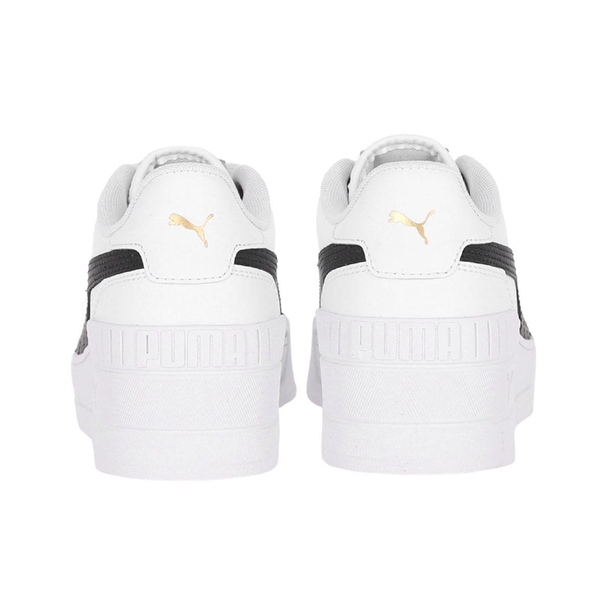 Zapatilla Puma Karmen Wedge Mujer White/Black-3