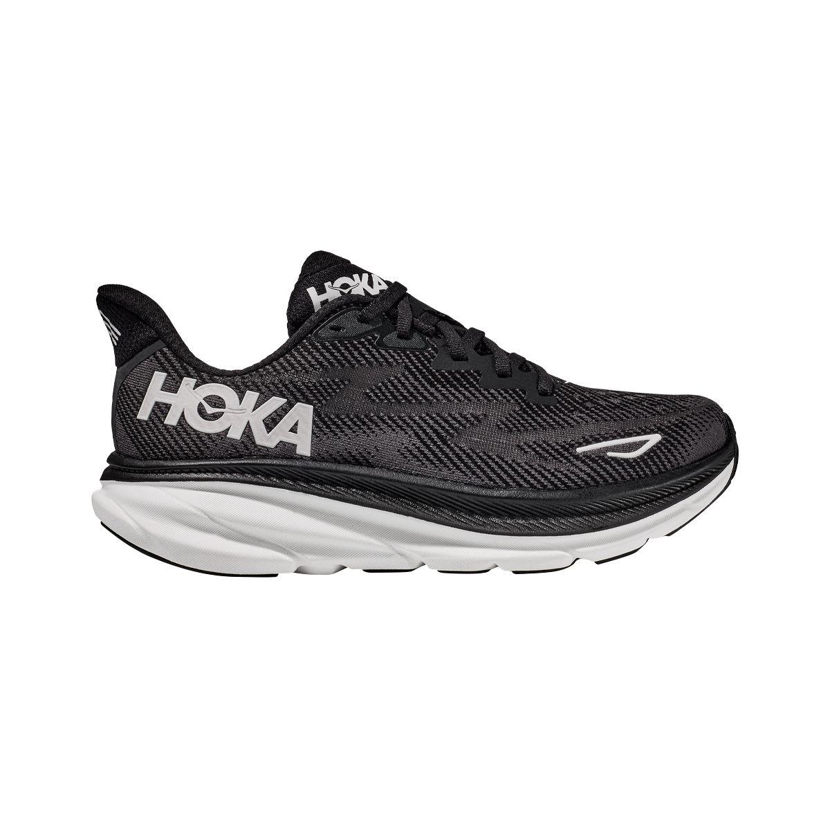 Zapatilla Hoka Clifton 9 Mujer Black/White-0