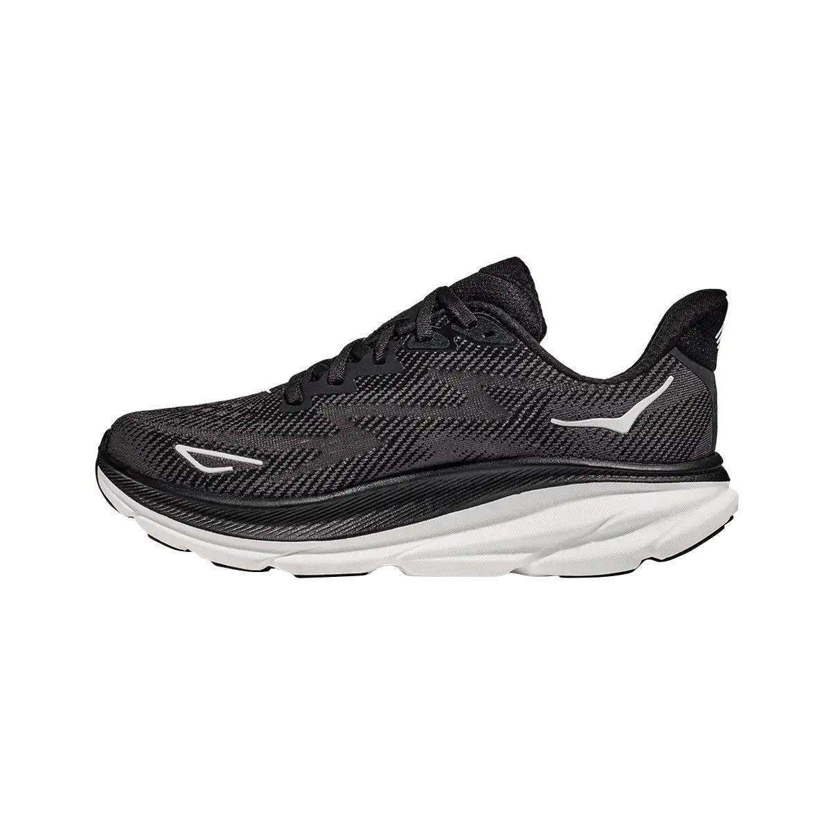 Zapatilla Hoka Clifton 9 Mujer Black/White-1