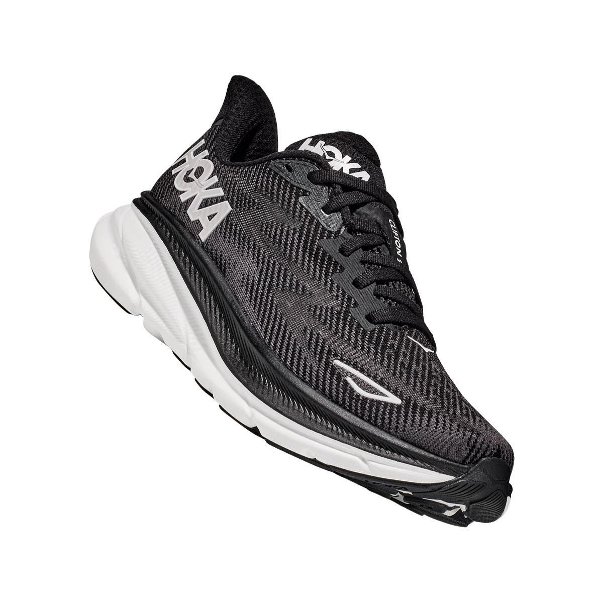 Zapatilla Hoka Clifton 9 Mujer Black/White-2