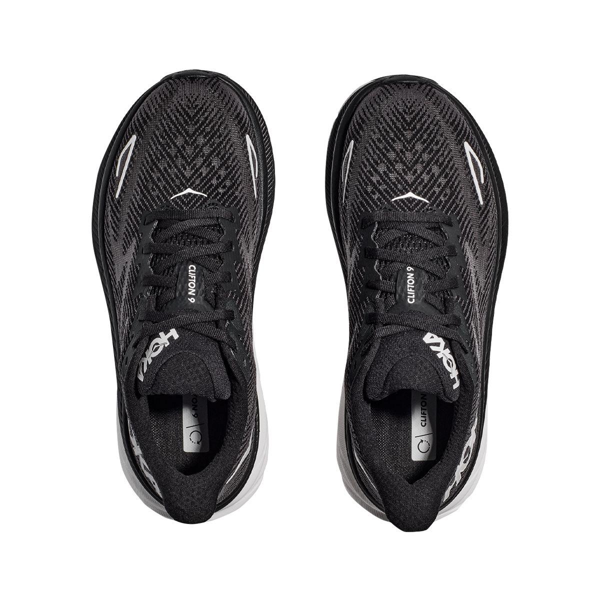 Zapatilla Hoka Clifton 9 Mujer Black/White-4