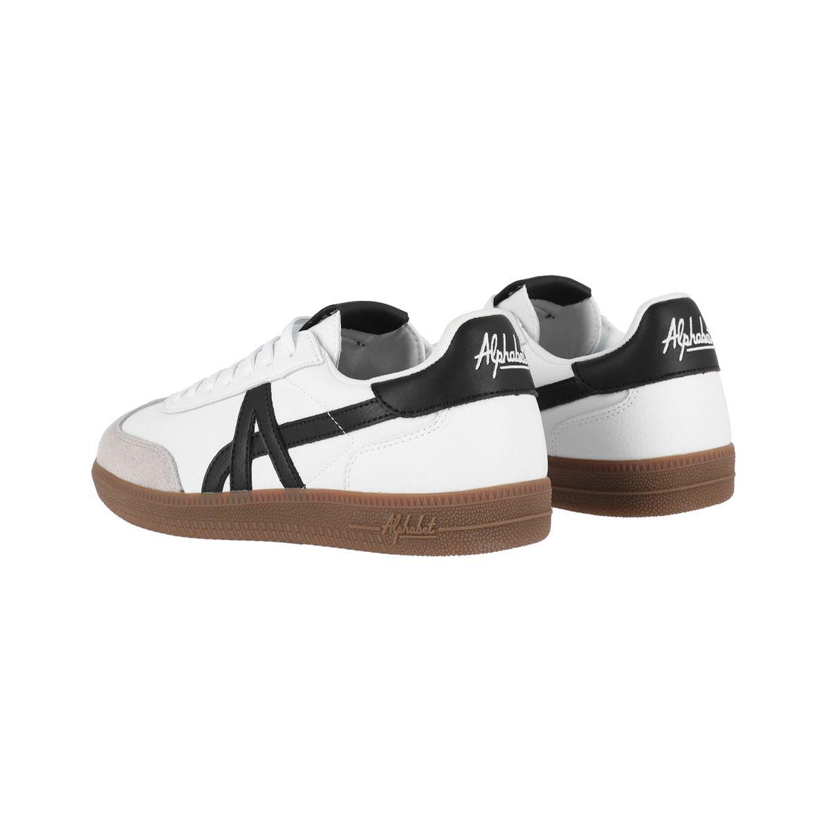 Zapatillas Mujer Monterey 301 Alphabet Blancas/Negras-3