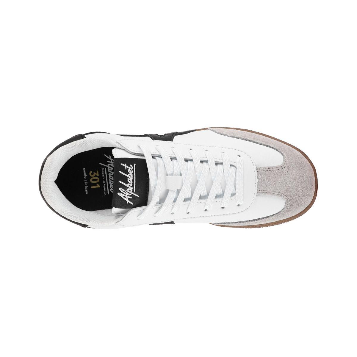 Zapatillas Mujer Monterey 301 Alphabet Blancas/Negras-4