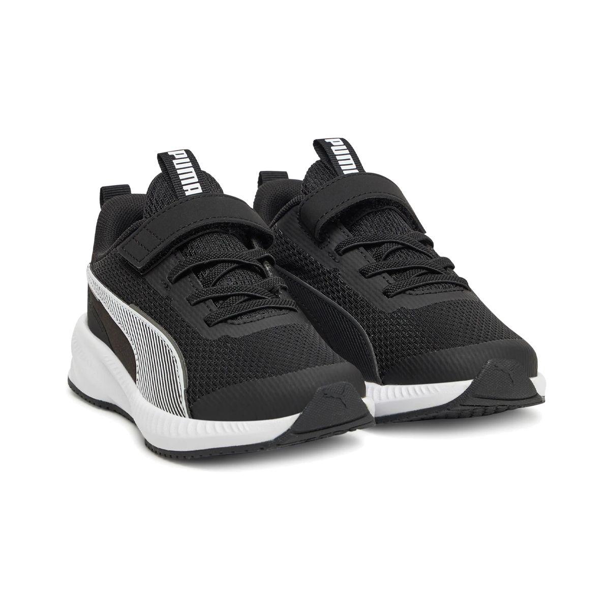 Zapatillas Niños Flyer 3 Puma Negras/Blancas-2
