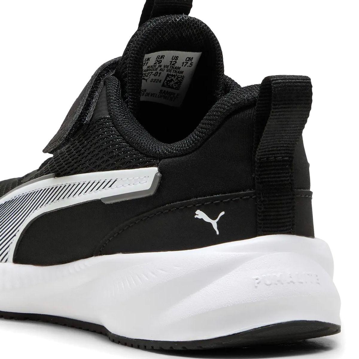 Zapatillas Niños Flyer 3 Puma Negras/Blancas-5
