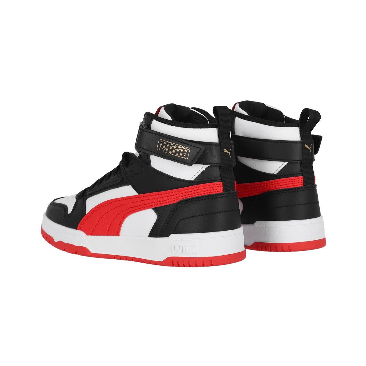 Zapatilla Puma Rebound Game Joven Black/White/Red-3