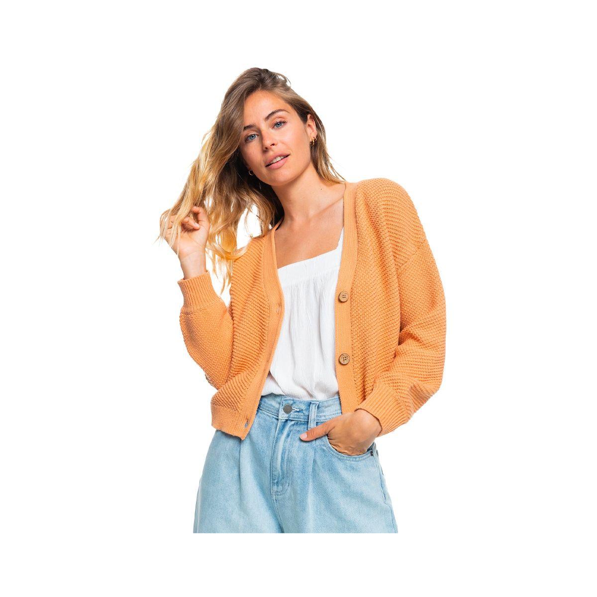 Cardigan Roxy Wonder Time Mujer Toast-1