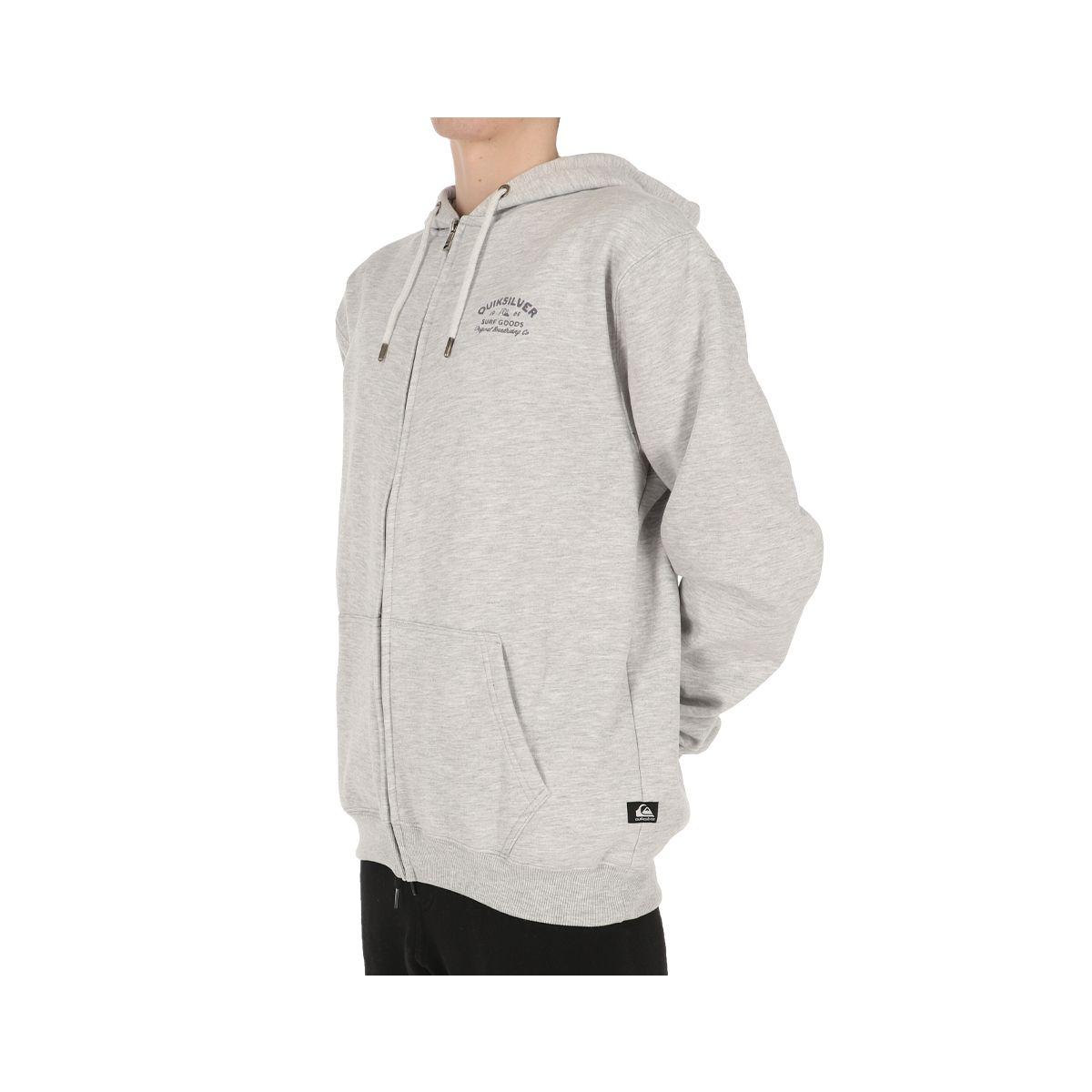 Polerón Quiksilver Logo Hombre Grey Melange-2