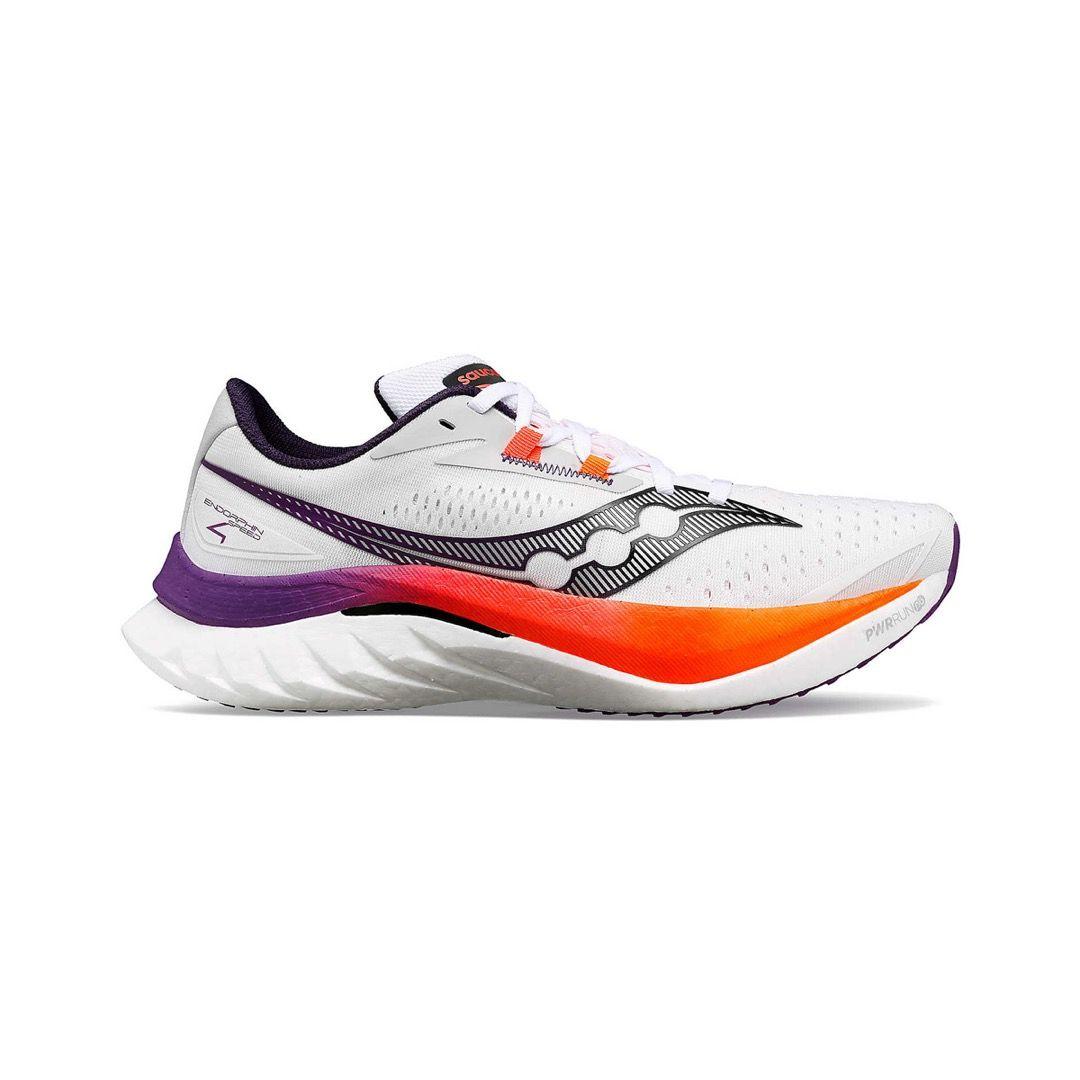 Zapatilla Saucony Endorphin Speed 4 Hombre White/Viziorange-1