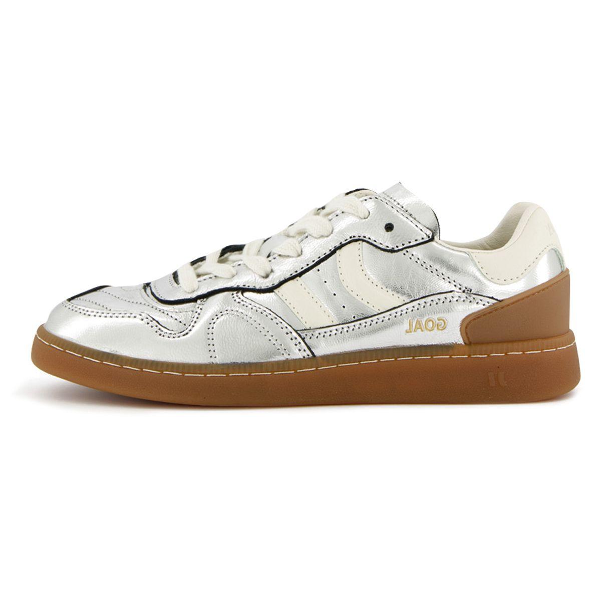 Zapatillas Coolway Goal  Mujer Plateado/Blanco-0