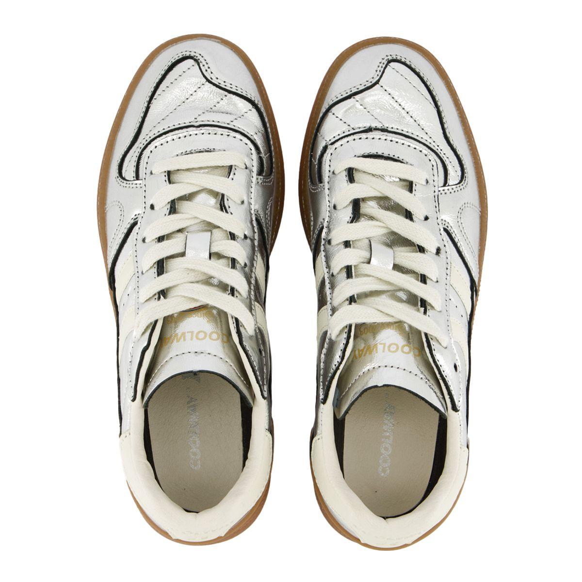 Zapatillas Coolway Goal  Mujer Plateado/Blanco-3