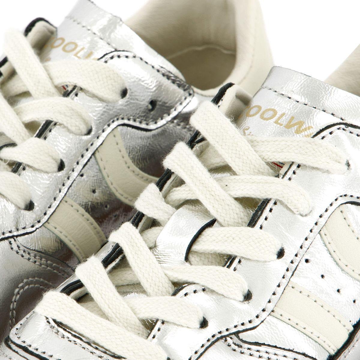 Zapatillas Coolway Goal  Mujer Plateado/Blanco-4