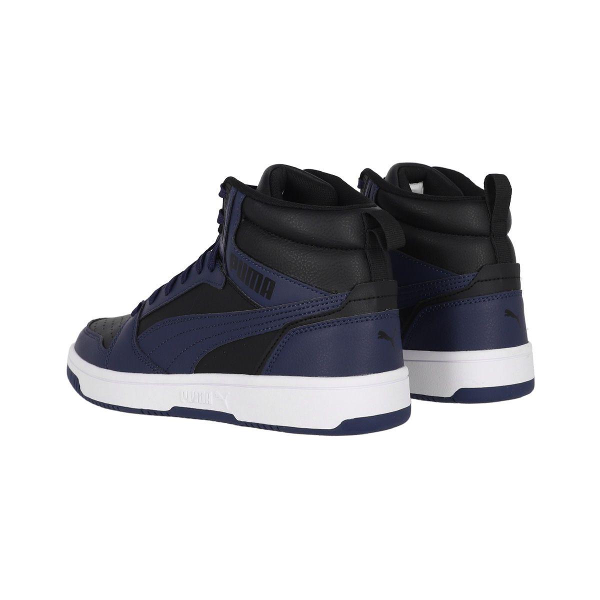 Zapatilla Puma Rebound v6 Hombre Black/Navy/White-3