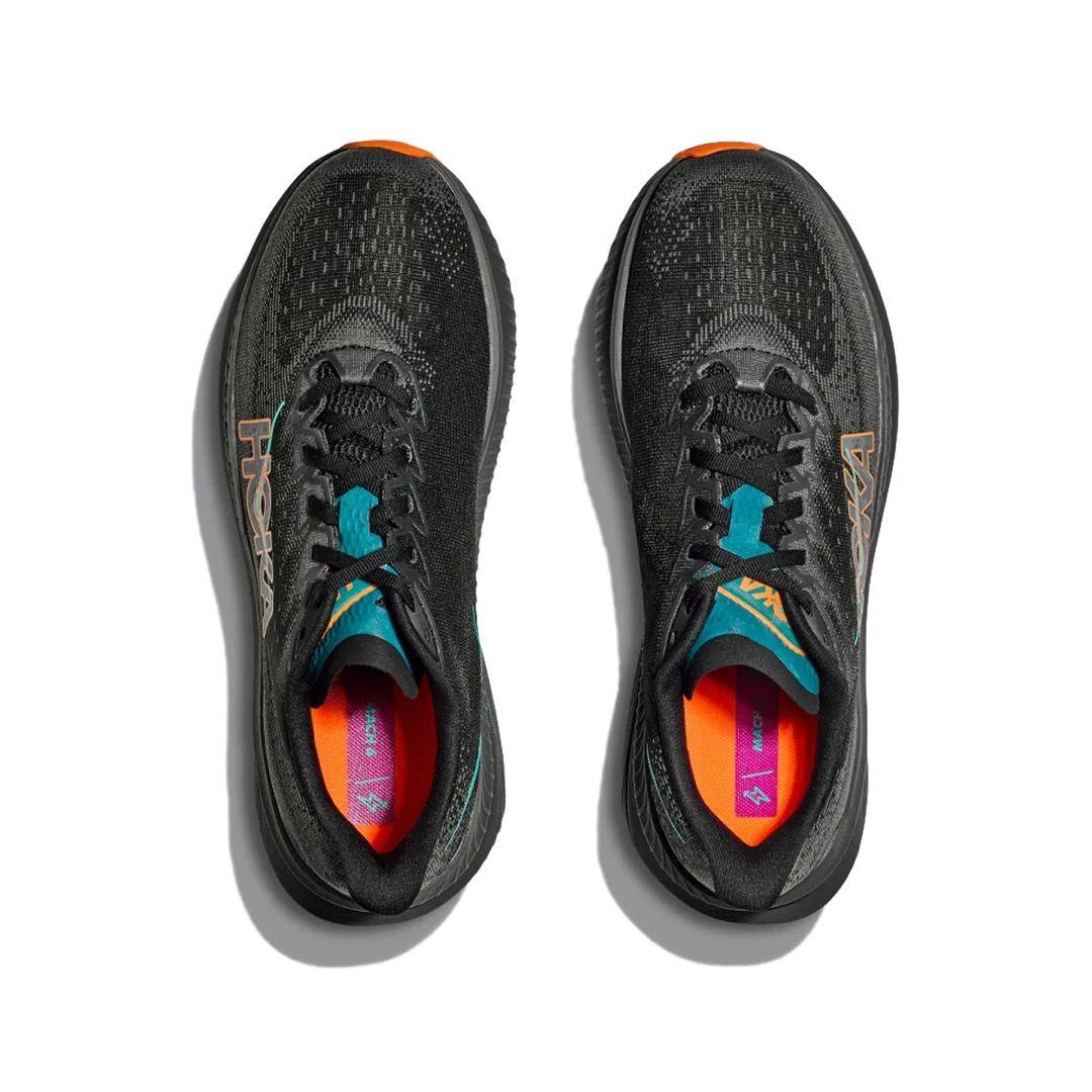 Zapatillas Hoka Mach 6 Hombre Black/Electric Tangerine-1