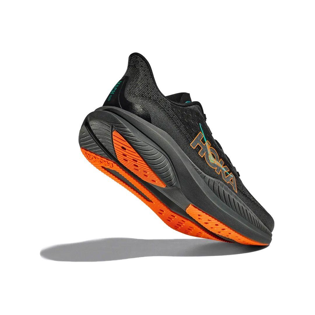 Zapatillas Hoka Mach 6 Hombre Black/Electric Tangerine-3