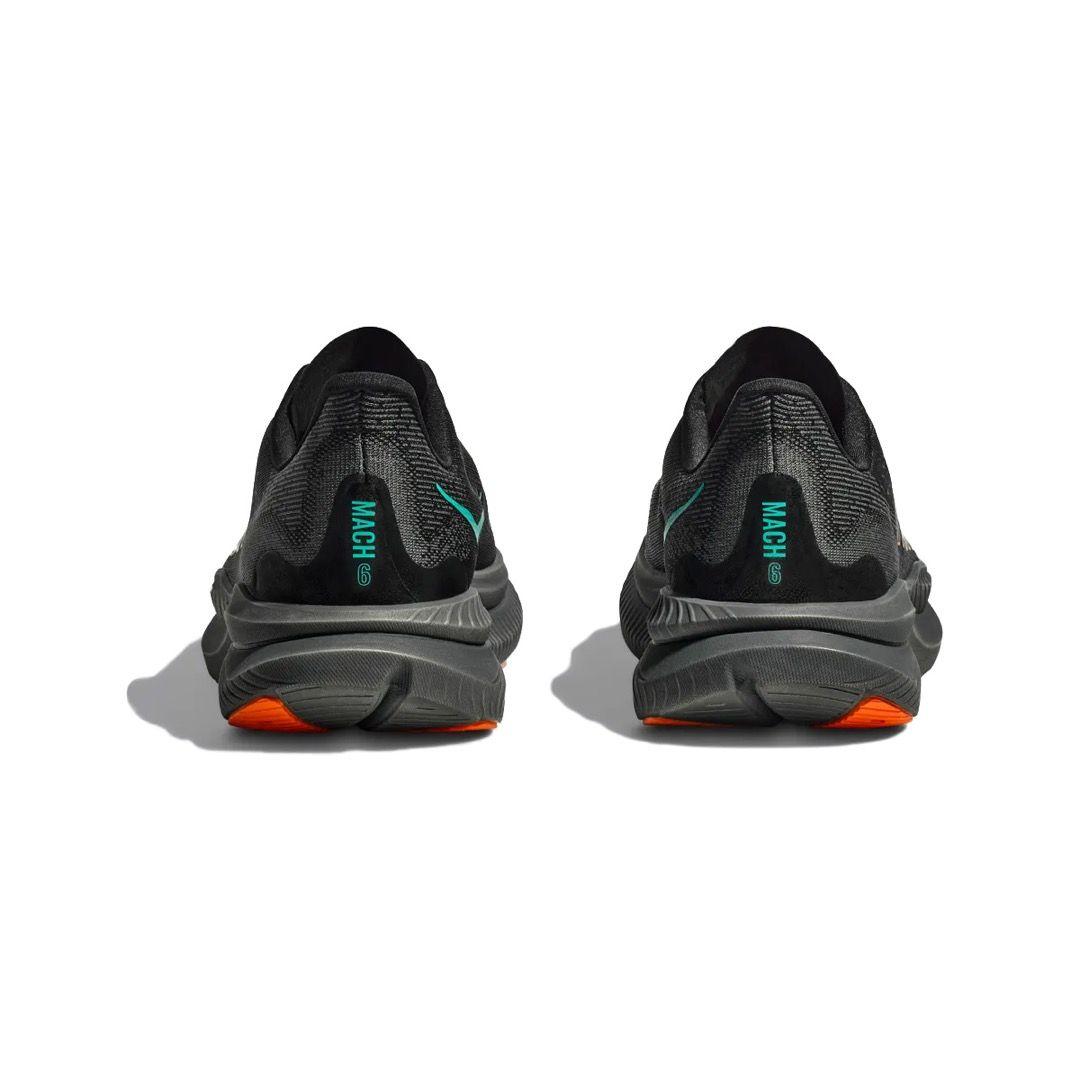 Zapatillas Hoka Mach 6 Hombre Black/Electric Tangerine-4