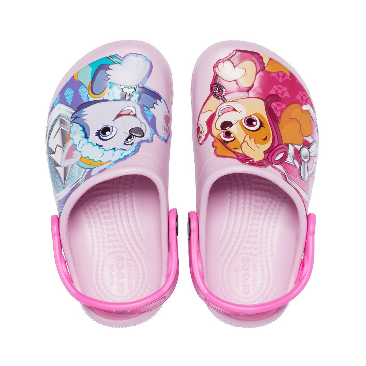 Zueco Crocs Fun Lab Paw Patrol Patch Niños TD Pink-5
