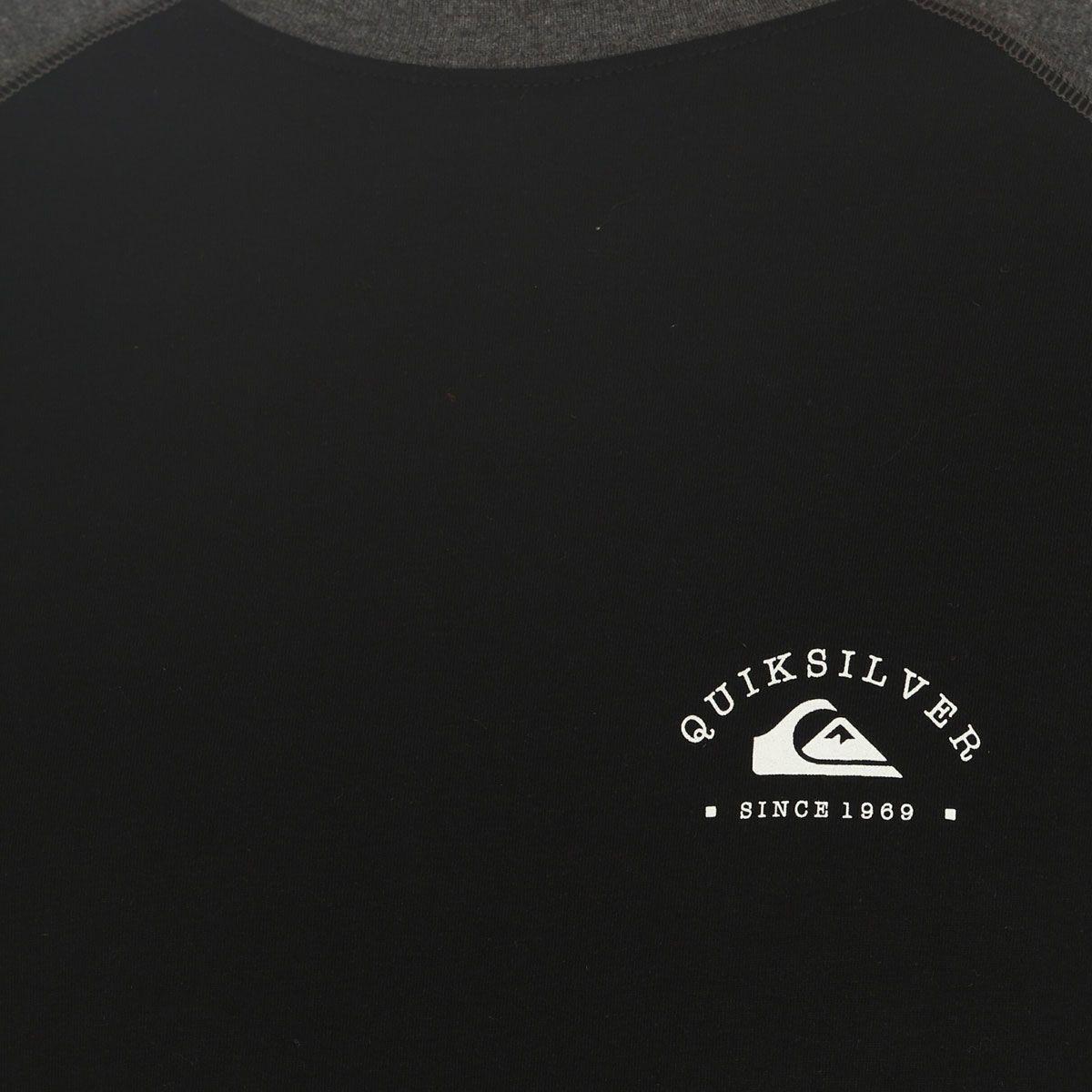 Polera Quiksilver Basic Logo Hombre Dark Grey Melange-4