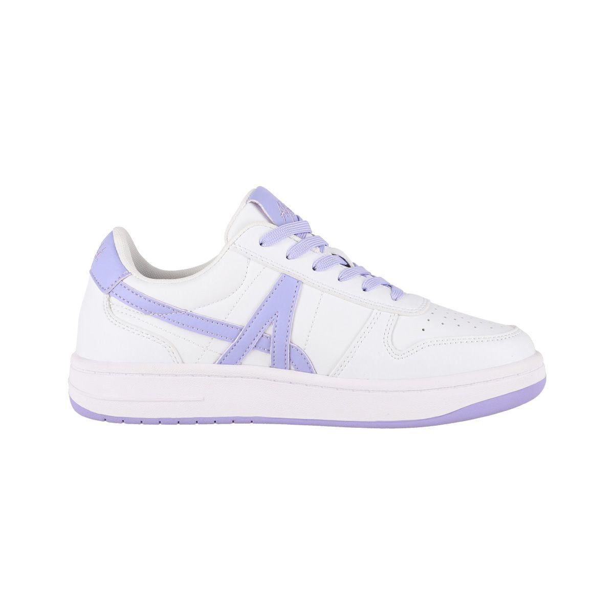 Zapatillas Joven Franklin Alphabet Blancas/Lilas-1