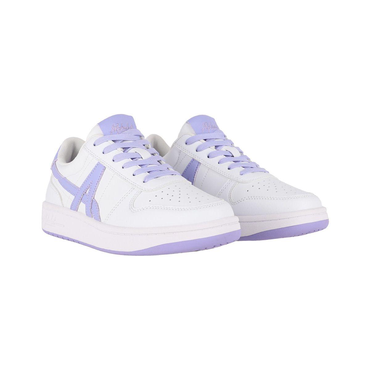 Zapatillas Joven Franklin Alphabet Blancas/Lilas-2