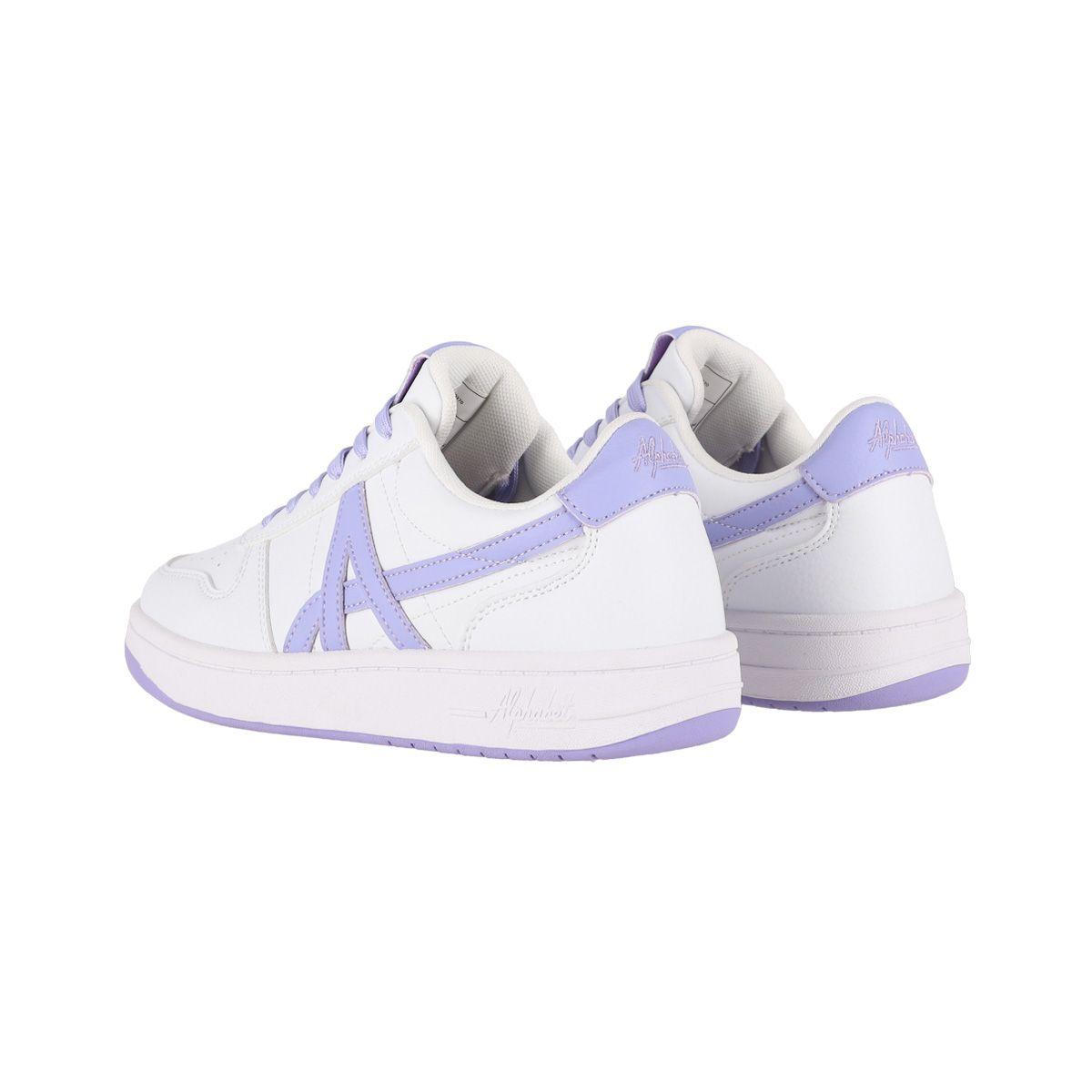 Zapatillas Joven Franklin Alphabet Blancas/Lilas-3