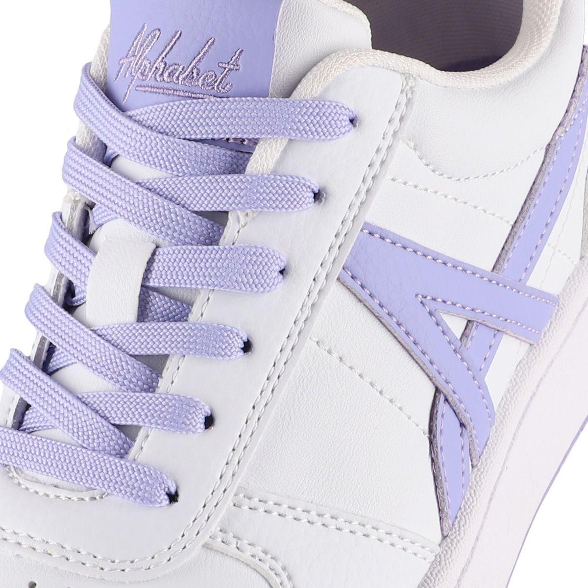 Zapatillas Joven Franklin Alphabet Blancas/Lilas-5