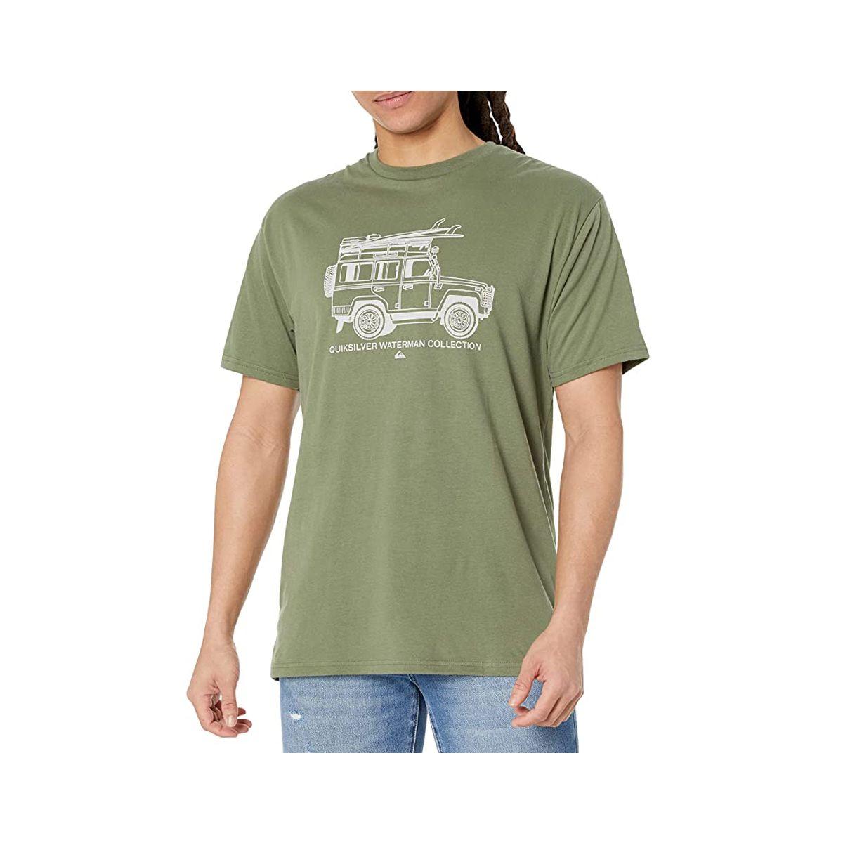 Polera Quiksilver Waterman Better Ways Hombre Green Olive-0