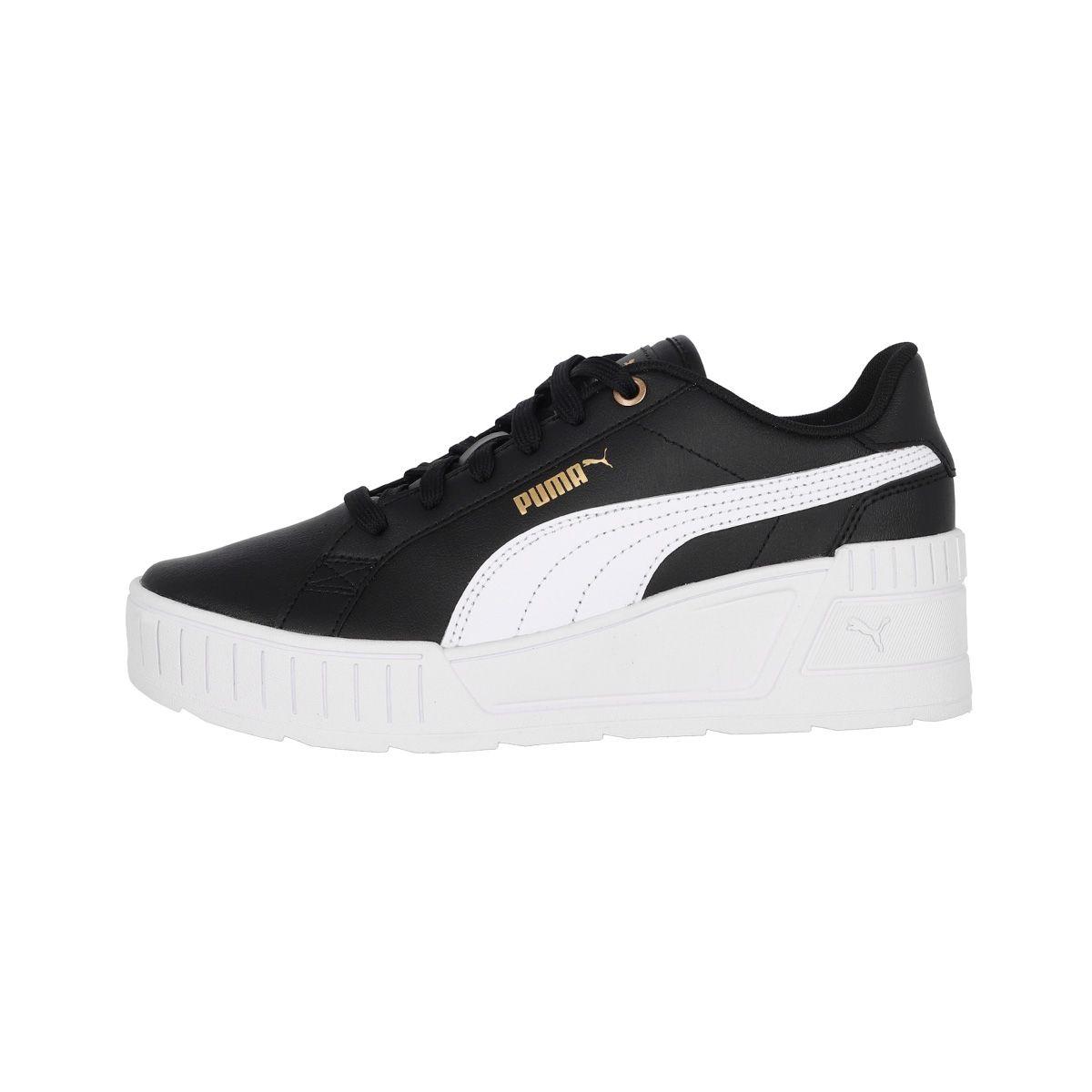 Zapatilla Puma Karmen Wedge Mujer Black/White/Gold-0