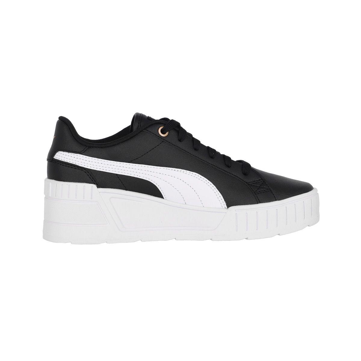Zapatilla Puma Karmen Wedge Mujer Black/White/Gold-1