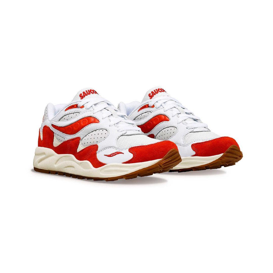Zapatilla Saucony Grid Shadow 2 Ivy Hombre Prep/White Red-2