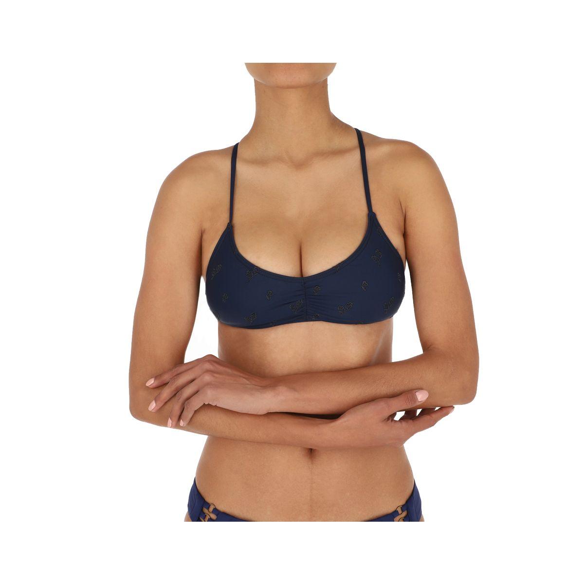 Top Bikini Roxy Pretty Tiny Mujer Navy Blue-0