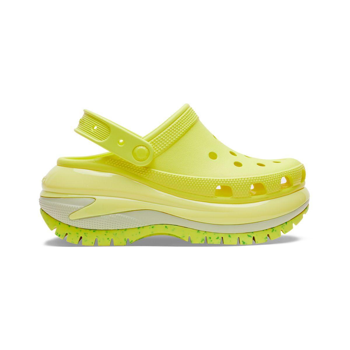 Zueco Mujer  Crocs Mega Crush Clog Amarillo-1