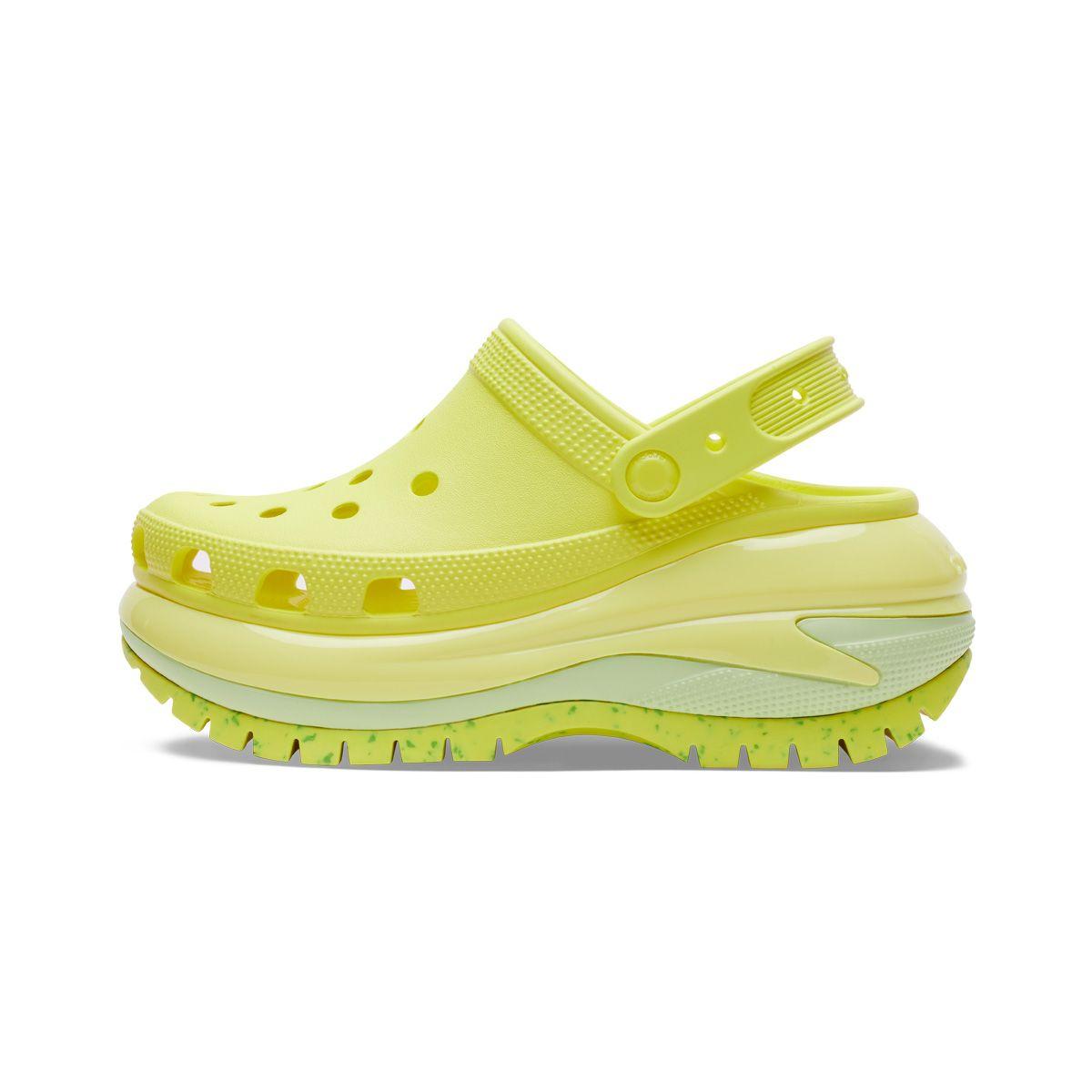 Zueco Mujer  Crocs Mega Crush Clog Amarillo-2