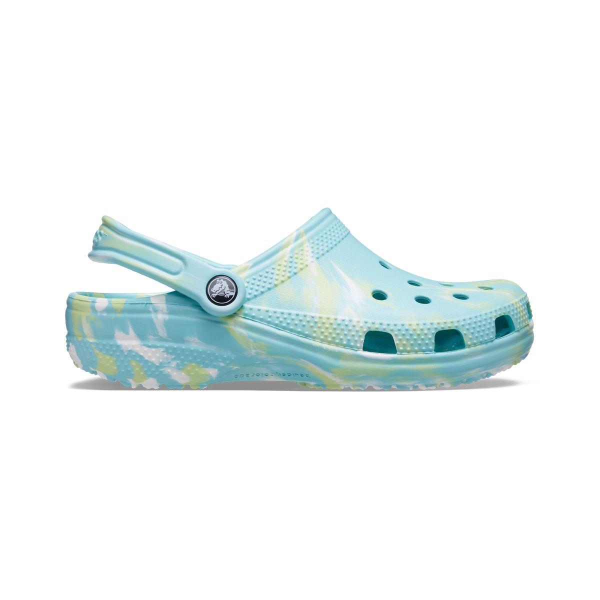 Zueco Crocs Classic Marbled Unisex Pure Water/Multi-1
