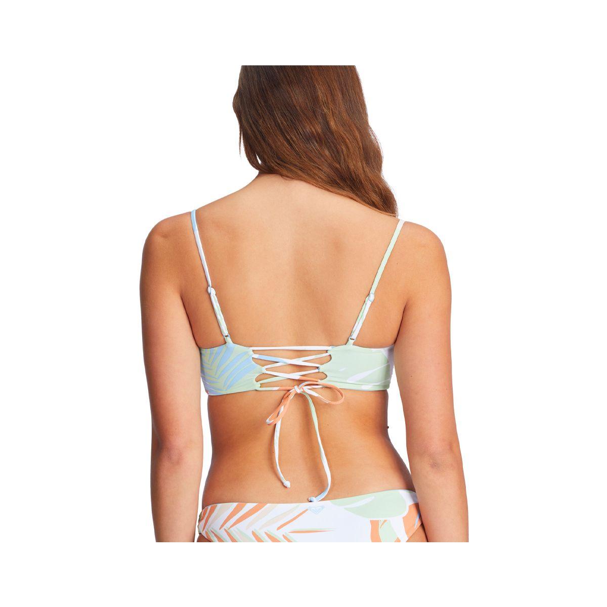 Top Bikini Roxy Wildflowers Bandeau Mujer Bright White-2