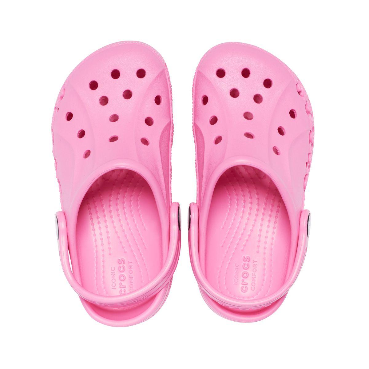 Zueco Crocs Baya Niña Pink-5