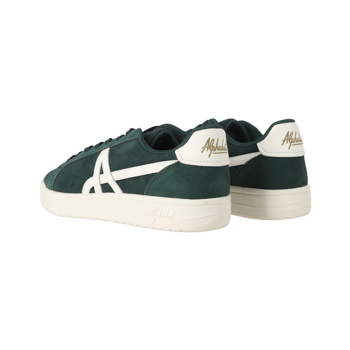 Zapatillas Hombre Round Low Alphabet Verdes/Blancas-3