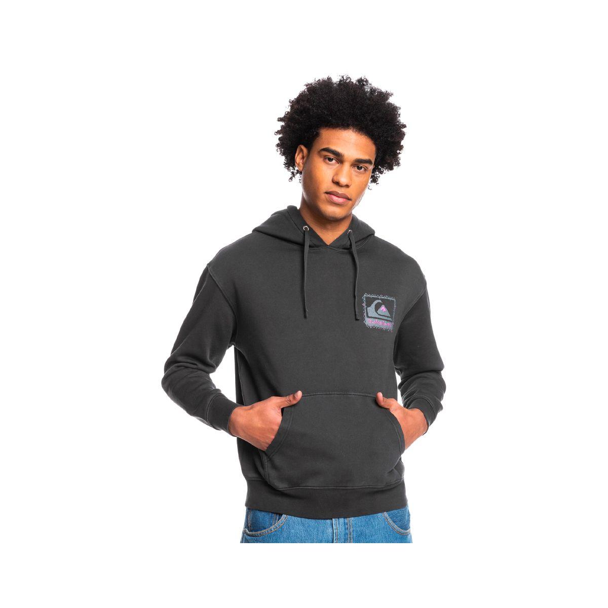 Polerón Hombre Quiksilver Neon Slab  Negro-0
