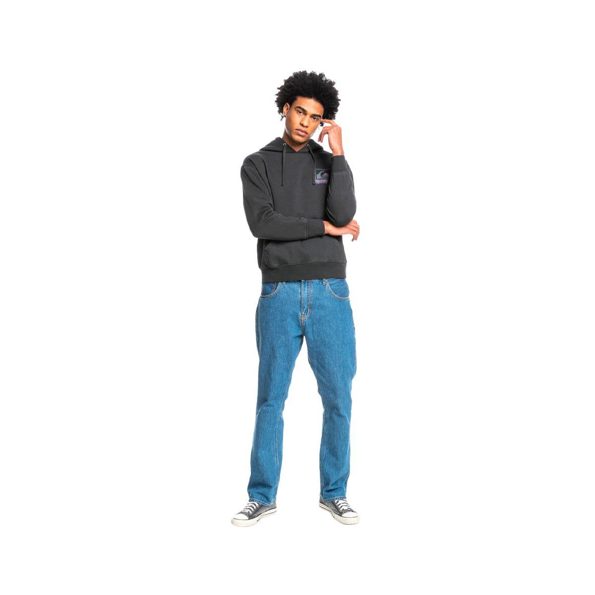 Polerón Hombre Quiksilver Neon Slab  Negro-2