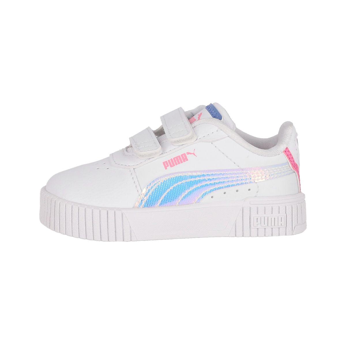 Zapatilla Puma Carina 2.0 Deep Dive Niños TD Blanca/Rosada-0