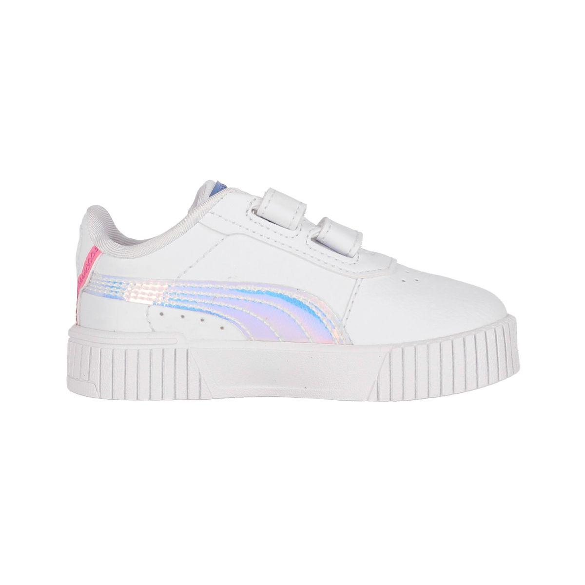 Zapatilla Puma Carina 2.0 Deep Dive Niños TD Blanca/Rosada-1