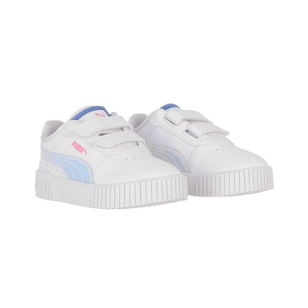 Zapatilla Puma Carina 2.0 Deep Dive Niños TD Blanca/Rosada-2