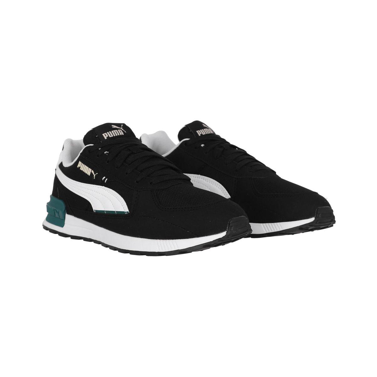 Zapatilla Puma Graviton Hombre Black/White/Green-1