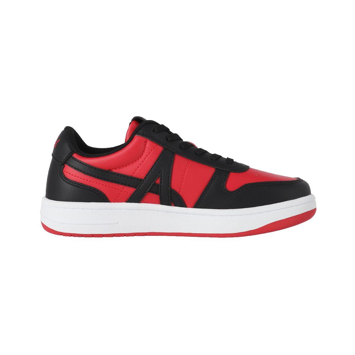 Zapatillas Niños Joven Cross Low Alphabet Rojas/Negras-0