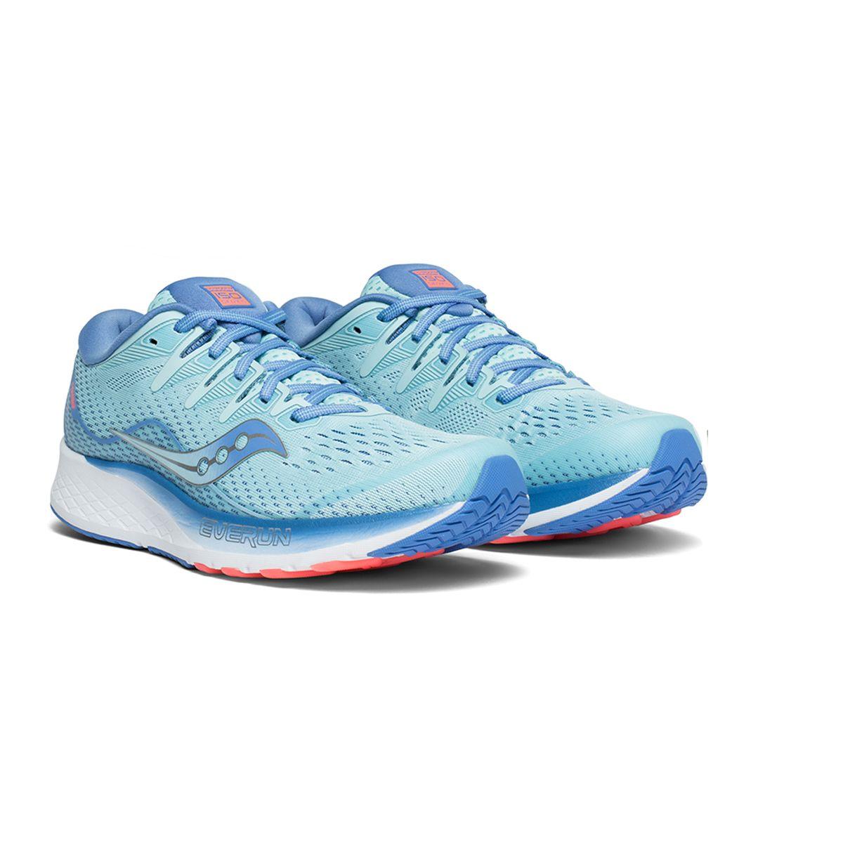 Zapatilla Mujer Saucony Ride ISO 2 Blue/Coral-3